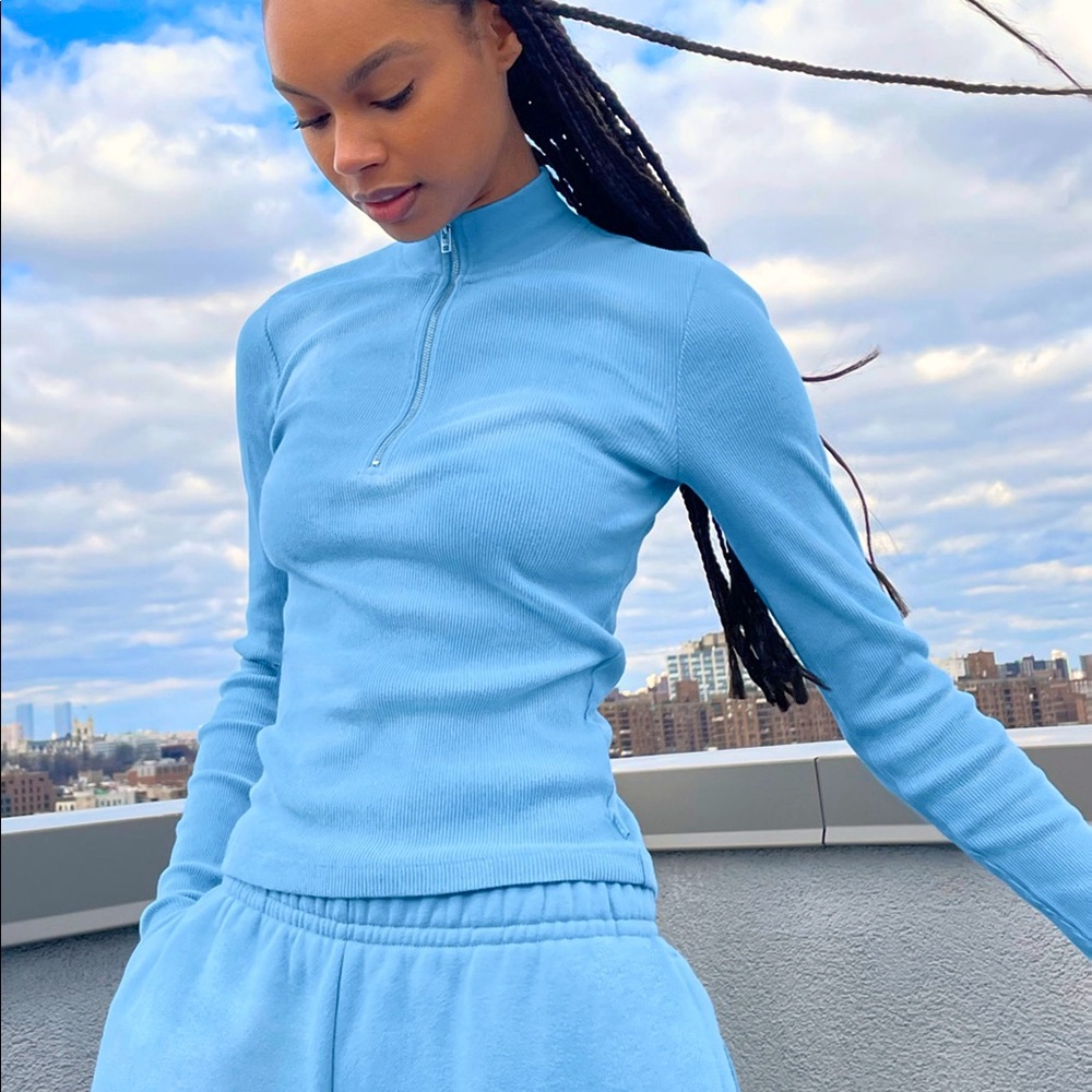 TNA LONG SLEEVE WITH ZIP NECK